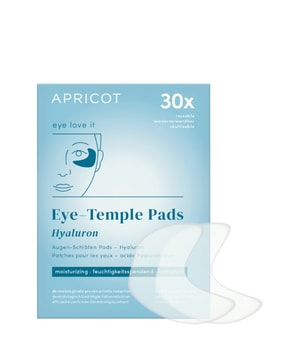 APRICOT Wiederverwendbare Augen-Schläfen Pads mit Hyaluron Augenpads 2 Stk
