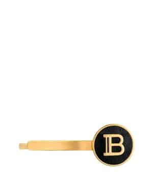 Balmain Hair Couture Gold Plated Hair Slide Logo Haarschmuck 1 Stk