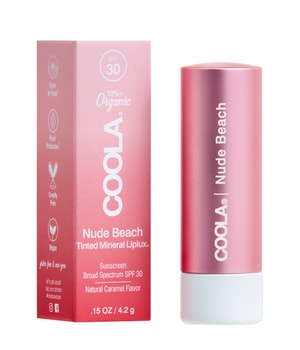 COOLA Liplux Tinte Mineral Lip Balm SPF30 Lippenbalsam 4 g Braun