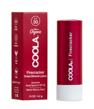 COOLA Liplux Tinte Mineral Lip Balm SPF30 Lippenbalsam 4 g Dunkelrot