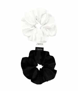 GLOV Scrunchies 2 Pack M - Black/Beige Haargummi 2 Stk