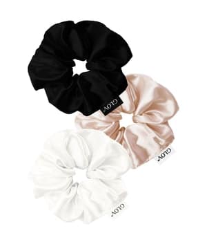 GLOV Scrunchies 3 Pack M - Black/White/Champagne Haargummi 3 Stk