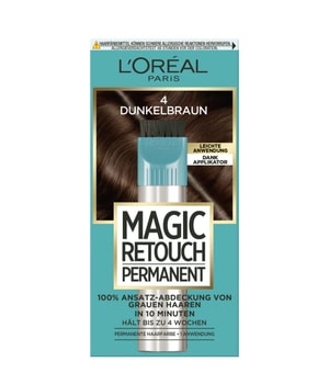 L'Oréal Paris Magic Retouch Permanent Ansatz-Abdeckung Nr. 4 Dunkelbraun Haarfarbe 1 Stk Braun