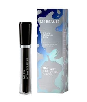 M2 BEAUTÉ Eyelash Activating Serum Free Gift - 2 Metallic Straws Wimpernserum 4 ml