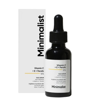 Minimalist Vitamin C + E + Ferulic 16% Face Serum Gesichtsserum 20 ml
