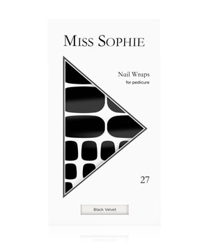 Miss Sophie Black Velvet Pedicure Nagelfolie 27 Stk Schwarz