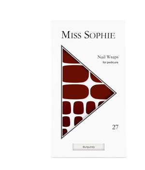 Miss Sophie Burgundy Pedicure Nagelfolie 27 Stk Schwarz