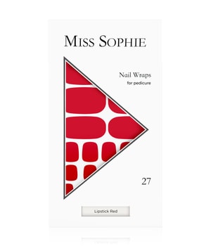 Miss Sophie Lipstick Red Pedicure Nagelfolie 27 Stk Rot