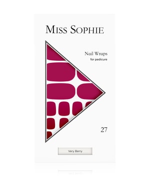 Miss Sophie Verry Berry Pedicure Nagelfolie 27 Stk Dunkelrot
