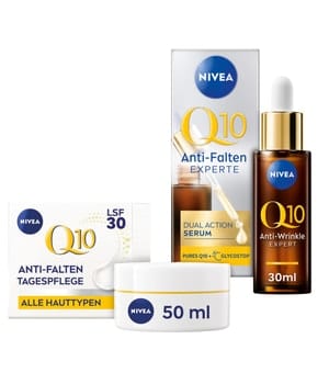NIVEA Q10 Anti-Falten Power Tagespflege & Dual Action Serum Gesichtspflegeset 1 Stk