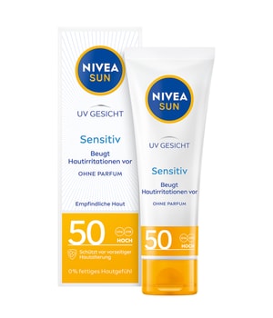 NIVEA SUN UV Gesicht Sensitiv Gesichtsschutz LSF 50 Sonnencreme 50 ml