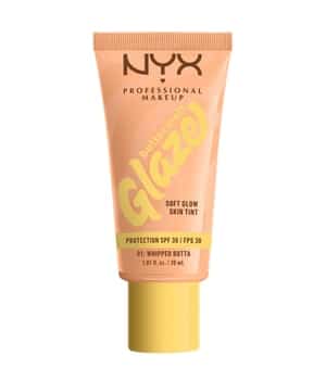 NYX Professional Makeup Buttermelt Glaze Soft Glow Skin Tint SPF 30 Flüssige Foundation 30 ml Nude