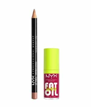 NYX Professional Makeup Slim Lip Pencil + Fat Oil Lip Drip Lippen Make-up Set 1 Stk