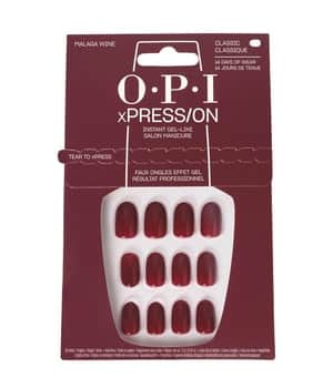 OPI xPRESS/ON Malaga Wine Kunstnägel 1 Stk Dunkelrot