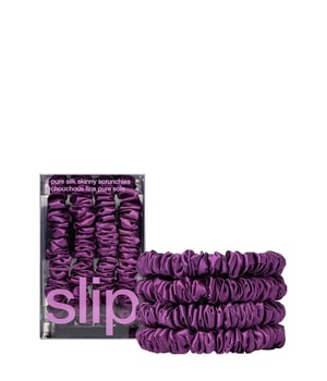 Slip Pure Silk Skinny Scrunchies Dark Purple Haargummi 4 Stk