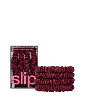 Slip Pure Silk Skinny Scrunchies Maroon Haargummi 4 Stk
