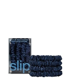 Slip Pure Silk Skinny Scrunchies Navy Haargummi 4 Stk