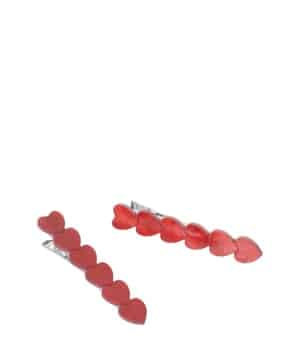 Solida Haarclip mit Herz-Applikationen Haarspangen 2 Stk