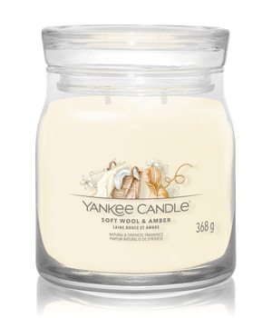 Yankee Candle Soft Wool & Amber Signature Duftkerze 368 g