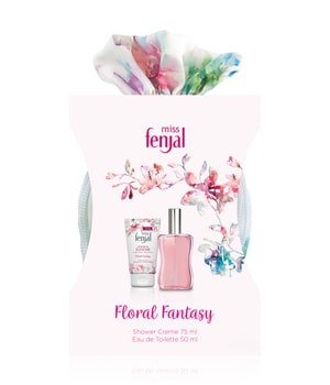 miss fenjal Floral Fantasy Eau de Toilette + Dusche + Beauty Bag Duftset 3 Stk